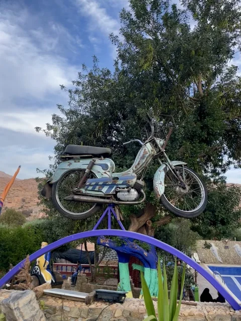 A classic motorcycle Stock Footage 327893590