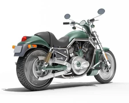 Classic motorcycle isolated Stock Illustration