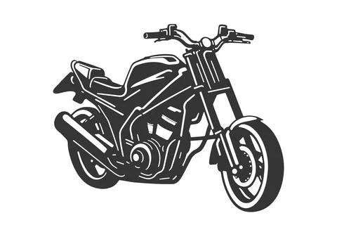 Classic motorcycle vector illustration. Motor bike for logo, biker club emb.. Stock Illustration