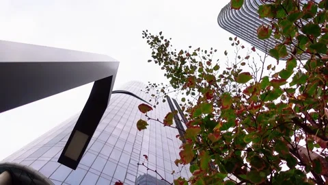 Classic Move to skycrapper Stock Footage 142303606