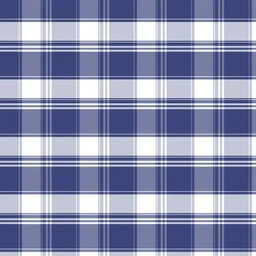 Classic Navy Blue Checkered Fabric Texture Seamless Pattern イラスト素材