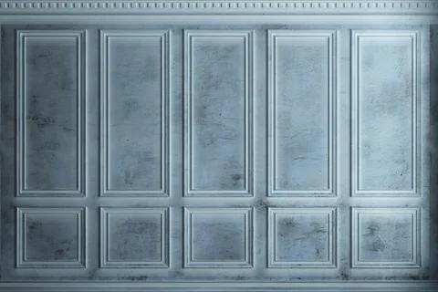 Classic old cabinet wall with cold frost Stock Photos