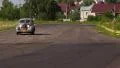 Classic old-movie style retro car Packard Six HD Footage