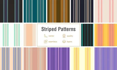 Classic old textile striped seamless background. Vector lines pattern suita.. Stock Illustration