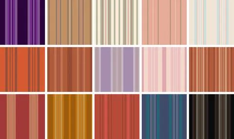 Classic old-world striped pattern pack. Seamless lines vector background su.. Stock Illustration