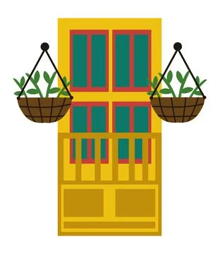 Classic paisa door Ilustración de archivo