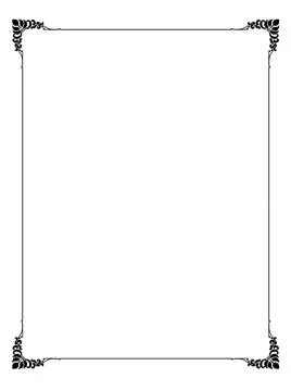 Classic pattern shape for picture frame Stock Illustration