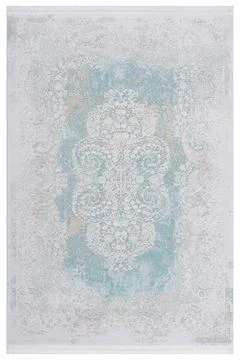 Classic patterned machine rug on a white background Stock Photos