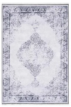 Classic patterned machine rug on a white background Stock Photos