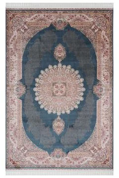 Classic patterned machine rug on a white background Stock Photos