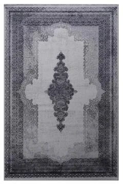 Classic patterned machine rug on a white background Stock-Fotos