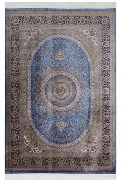 Classic patterned machine rug on a white background Stock Photos