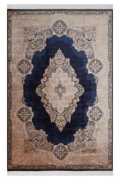 Classic patterned machine rug on a white background Stock Photos