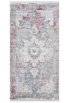 Classic patterned machine rug on a white background Stock-Fotos