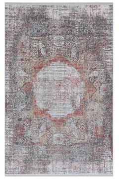 Classic patterned machine rug on a white background Stock Photos