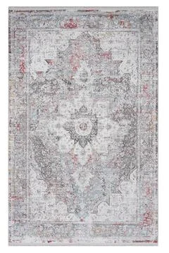 Classic patterned machine rug on a white background Stock Photos