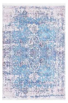 Classic patterned machine rug on a white background Stock Photos