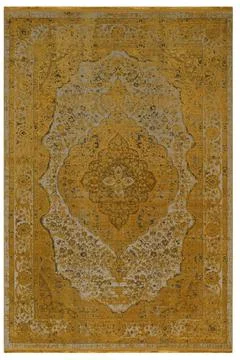 Classic patterned machine rug on a white background Stock Photos