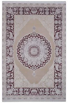 Classic patterned machine rug on a white background Stock Photos