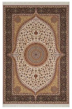 Classic patterned machine rug on a white background Stock Photos