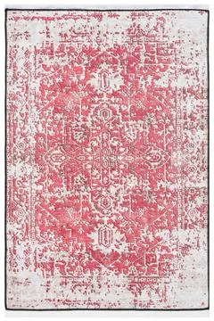 Classic patterned machine rug on a white background Stock Photos