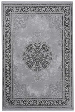 Classic patterned machine rug on a white background Foto stock