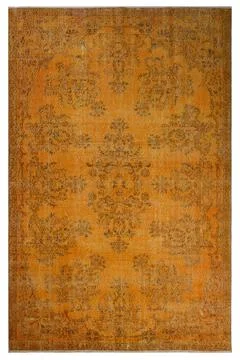 Classic patterned machine rug on a white background Stock Photos