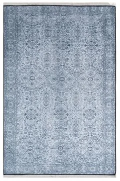 Classic patterned machine rug on a white background Foto stock