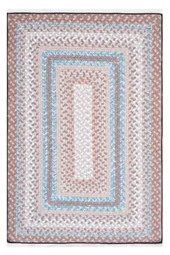 Classic patterned machine rug on a white background Stock Photos