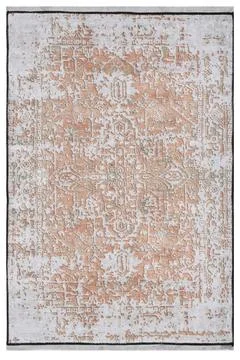 Classic patterned machine rug on a white background Stock Photos