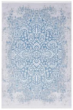 Classic patterned machine rug on a white background Foto stock