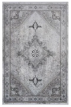 Classic patterned machine rug on a white background Stock Photos