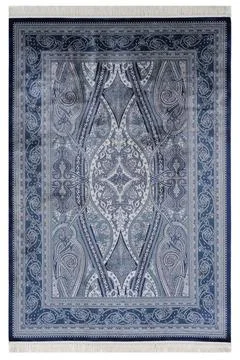 Classic patterned machine rug on a white background Foto stock