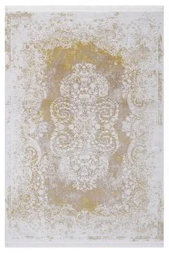 Classic patterned machine rug on a white background Stock Photos