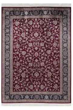 Classic patterned machine rug on a white background Stock Photos