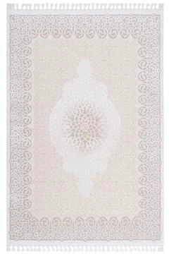 Classic patterned machine rug on a white background Stock Photos