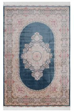 Classic patterned machine rug on a white background Stock-Fotos