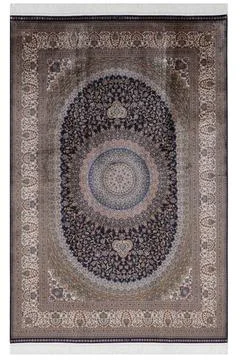 Classic patterned machine rug on a white background Stock Photos