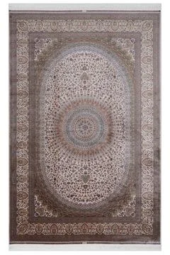 Classic patterned machine rug on a white background Stock Photos