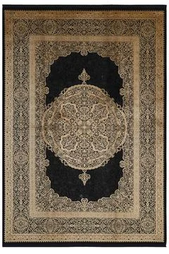 Classic patterned machine rug on a white background Stock Photos