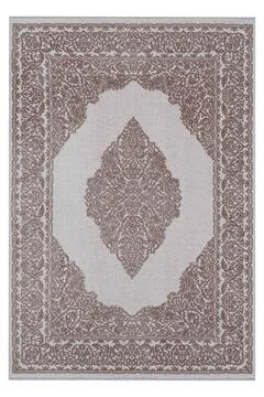 Classic patterned machine rug on a white background Stock Photos
