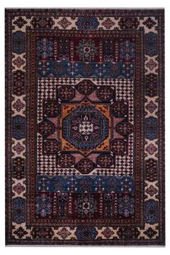 Classic patterned machine rug on a white background Stock Photos