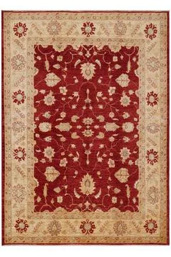 Classic patterned machine rug on a white background Stock Photos