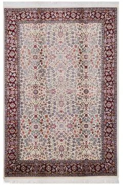 Classic patterned machine rug on a white background Stock Photos