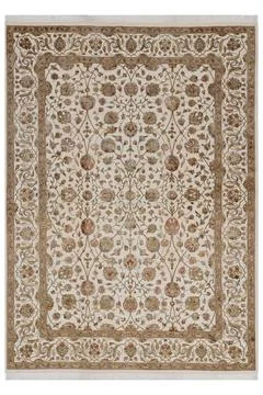 Classic patterned machine rug on a white background Stock Photos
