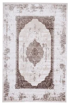 Classic patterned machine rug on a white background Stock Photos
