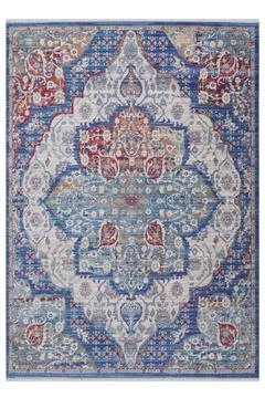 Classic patterned machine rug on a white background Stock Photos