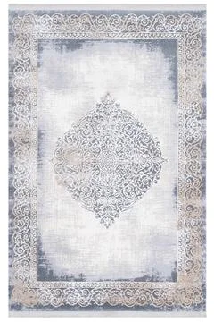 Classic patterned machine rug on a white background Stock Photos