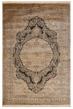 Classic patterned machine rug on a white background Stock Photos