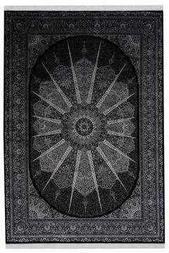 Classic patterned machine rug on a white background Stock Photos